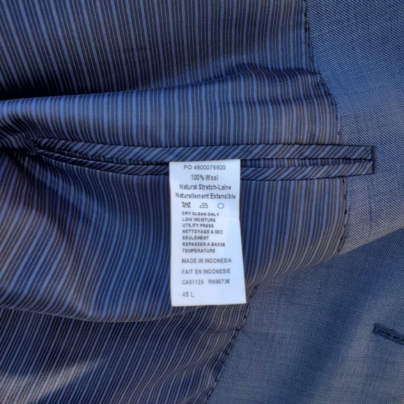 Calvin Klien slim fit jacket wool 48l 48 l - Picture 3 of 4